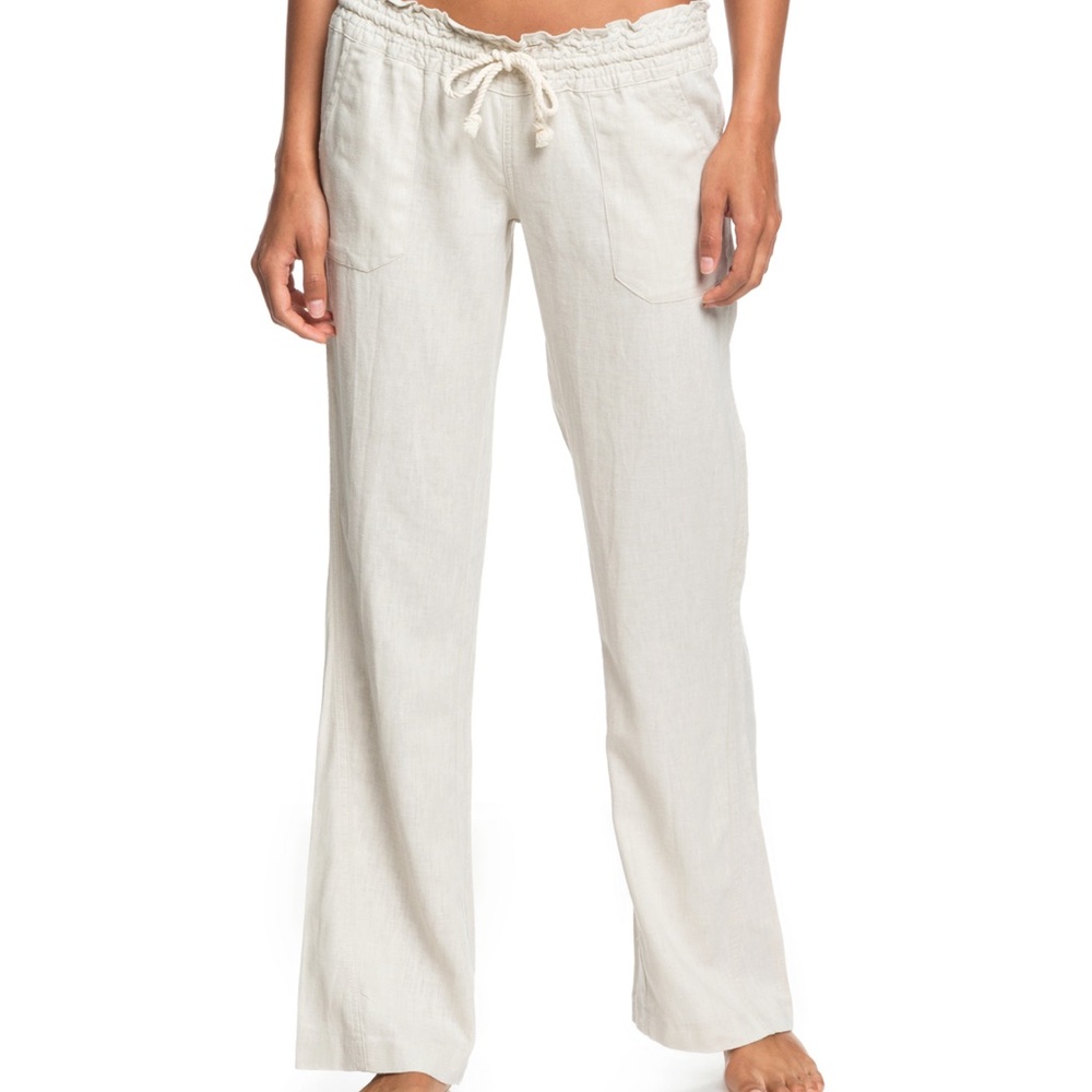 Roxy Linen Blend Oceanside Pant
